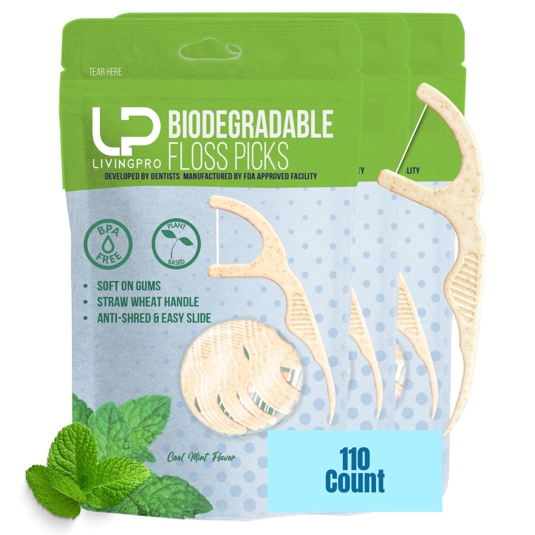 110 Count Single Thread -Mint Floss Picks