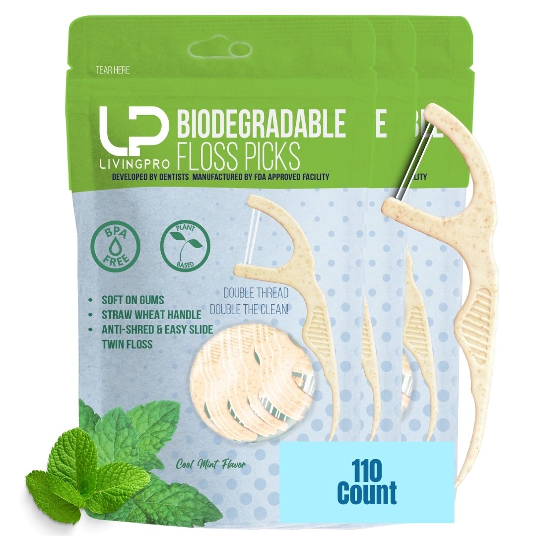 110 Count Double Thread -Mint Floss Picks