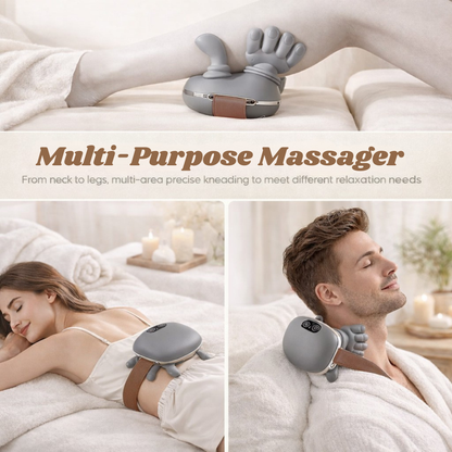 Neck Massager with Heat, Shiatsu Neck and Back Massager with 4D Kneading
