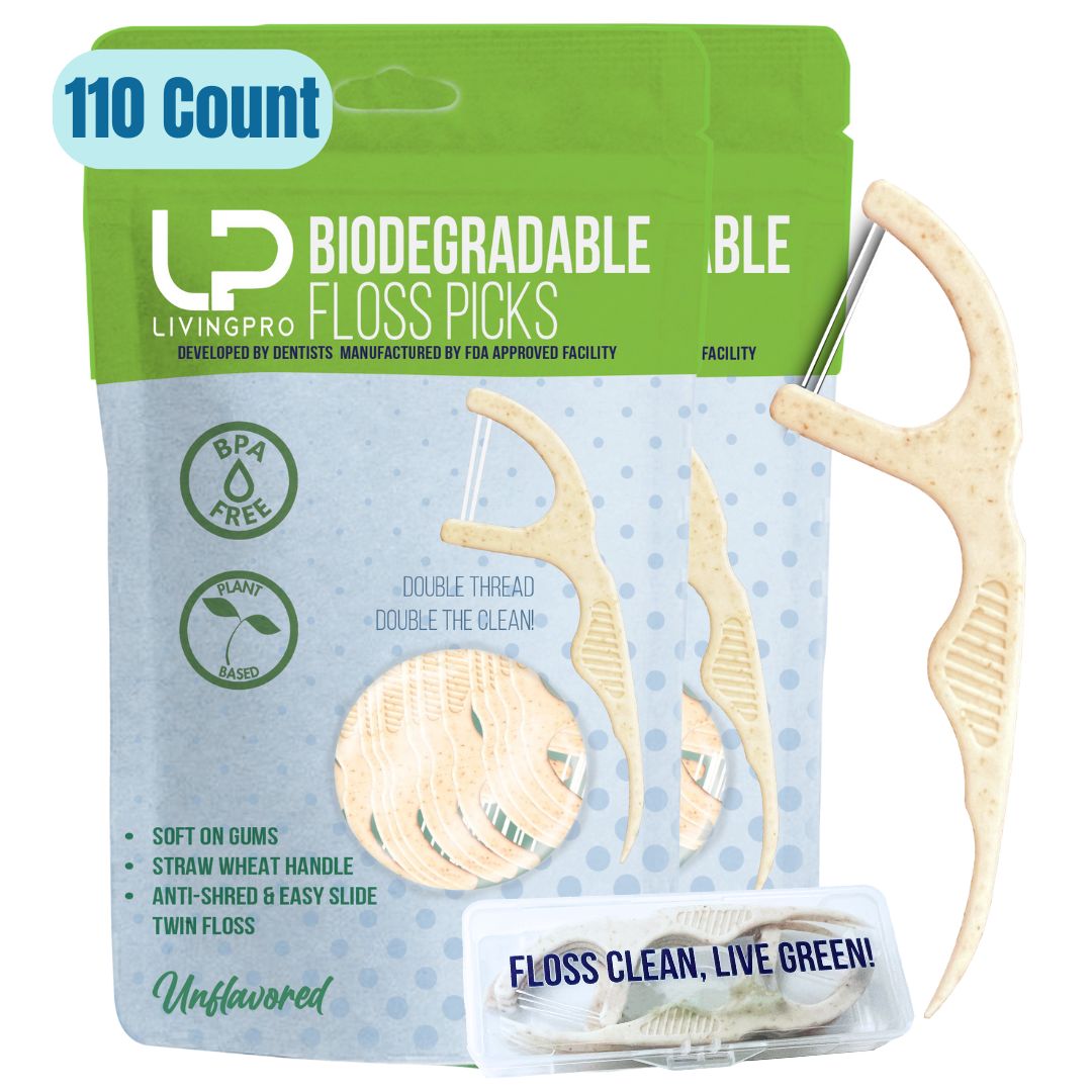 110 Count Double Thread -Unflavored Floss Picks