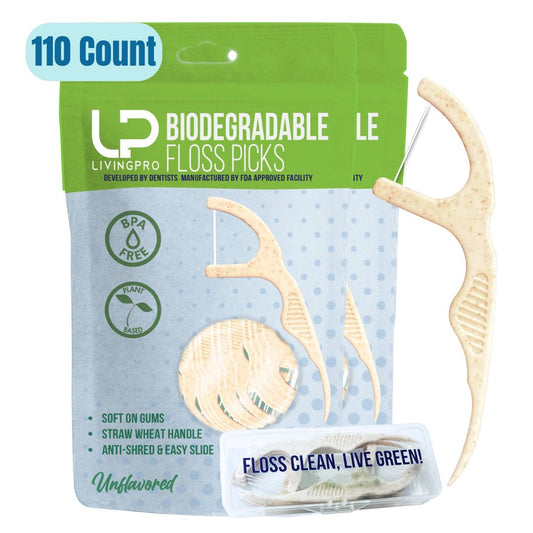 110 Count Single Thread -Unflavored Floss Picks