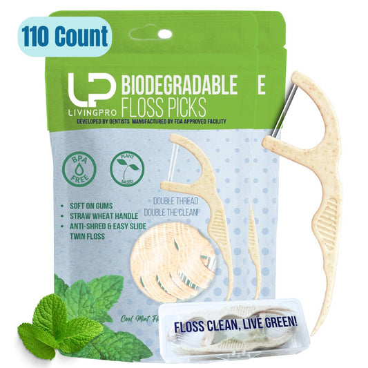 110 Count Double Thread -Mint Floss Picks