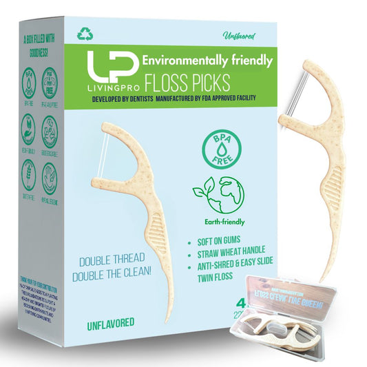 220 Count Double Thread -Unflavored Floss Picks